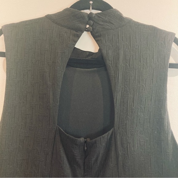 ANTHROPOLOGIE Sz XL Charley Mock Neck Keyhole Back Pockets Wide Leg Jumpsuit NEW - Picture 10 of 16